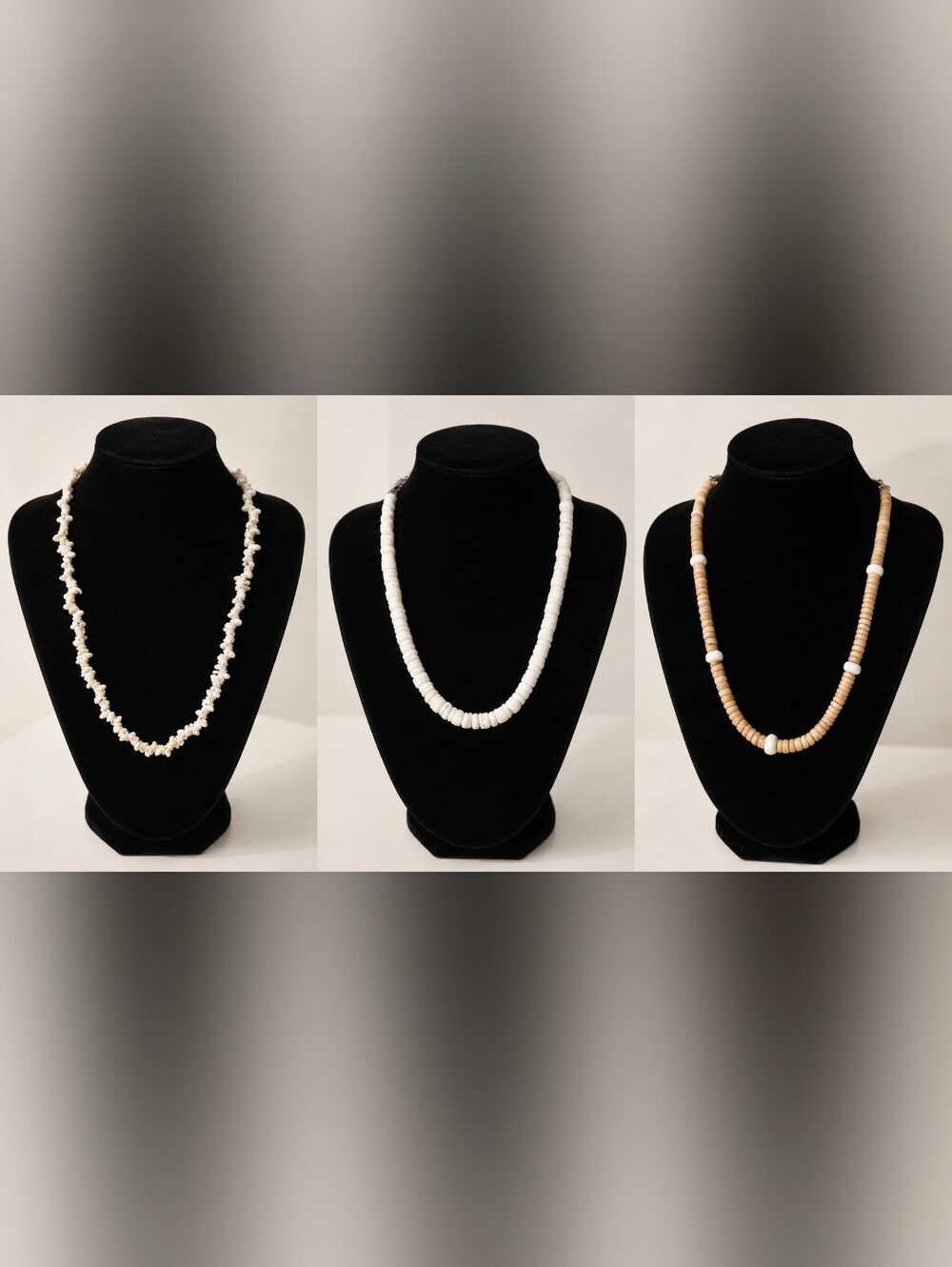 Island Layers Shell Necklace Trio - Picture 2 of 9